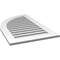 Ekena Millwork Quarter Round Top Left Surface Mount PVC Gable Vent w/ 3-1/2"W x 1"P Standard Frame, 24"W x 40"H GVPQL24X4001SF - alternate 2